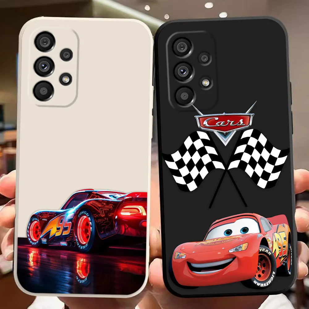 

Cartoon Cars Lightning McQueen Case For Samsung A22 A23 A24 A25 A26 A30 A32 A33 A35 A36 A50 A51 A52 A53 A55 A56 A60 A71 A73 Case