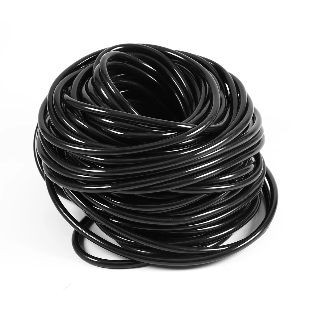 20M Flexible 3/5mm Garden Drip Irrigation Tubing, Universal Dripper Hose Line, Replacement Water Pipe for DIY Backyard Vegetable