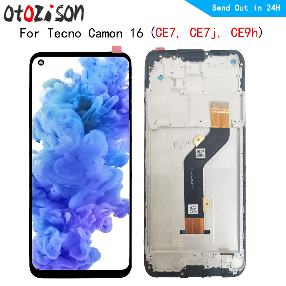 CE6 LCD 6.8 IPS עבור Tecno Camon 16 CE7, CE7j, CE9h – דיווח מפורט על תחליף מסך, תצוגה ותאום טכנולוגי