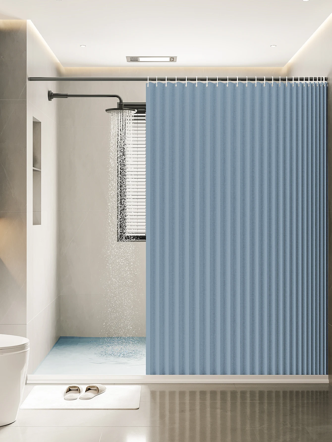 1PC folding curtain series shower curtains are suitable for bathrooms and bathrooms