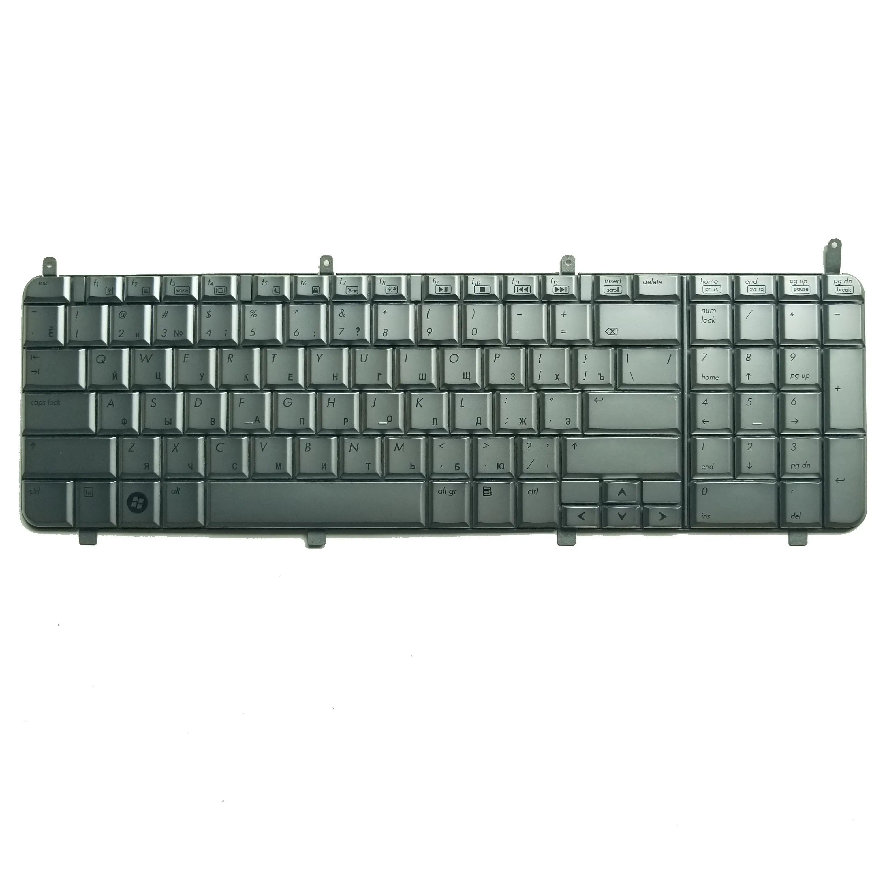 Imagem -02 - Xin-teclado para Notebook Russo-americano Teclado Prateado para hp Dv8 Hdx X18 X18t