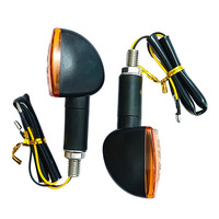 2PCS Motorcycle Turn Signals Lights Indicator Blinker Compatible with XJR400 1200 1300 TW200 FZR400 High Brightness