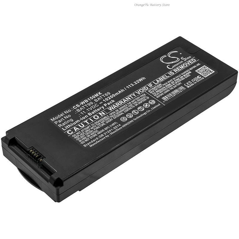 CS-WB150MX 7800mAh/10200mAh Battery for Welch-Allyn Connex Spot,Connex Vital Signs Monitor,CP150 Electrocardiograph,CP150 ECG