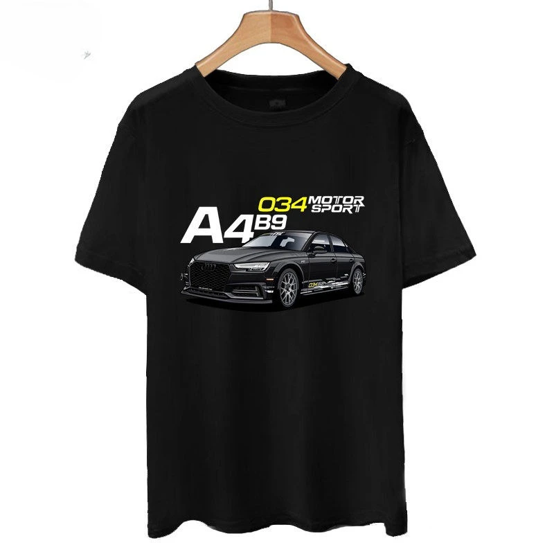 

Summer New German A4 Audi S6 Modified RS5 Car Performance Car Short-sleeved T-shirt Men's Half-sleeved Clothes T-shirt 2025