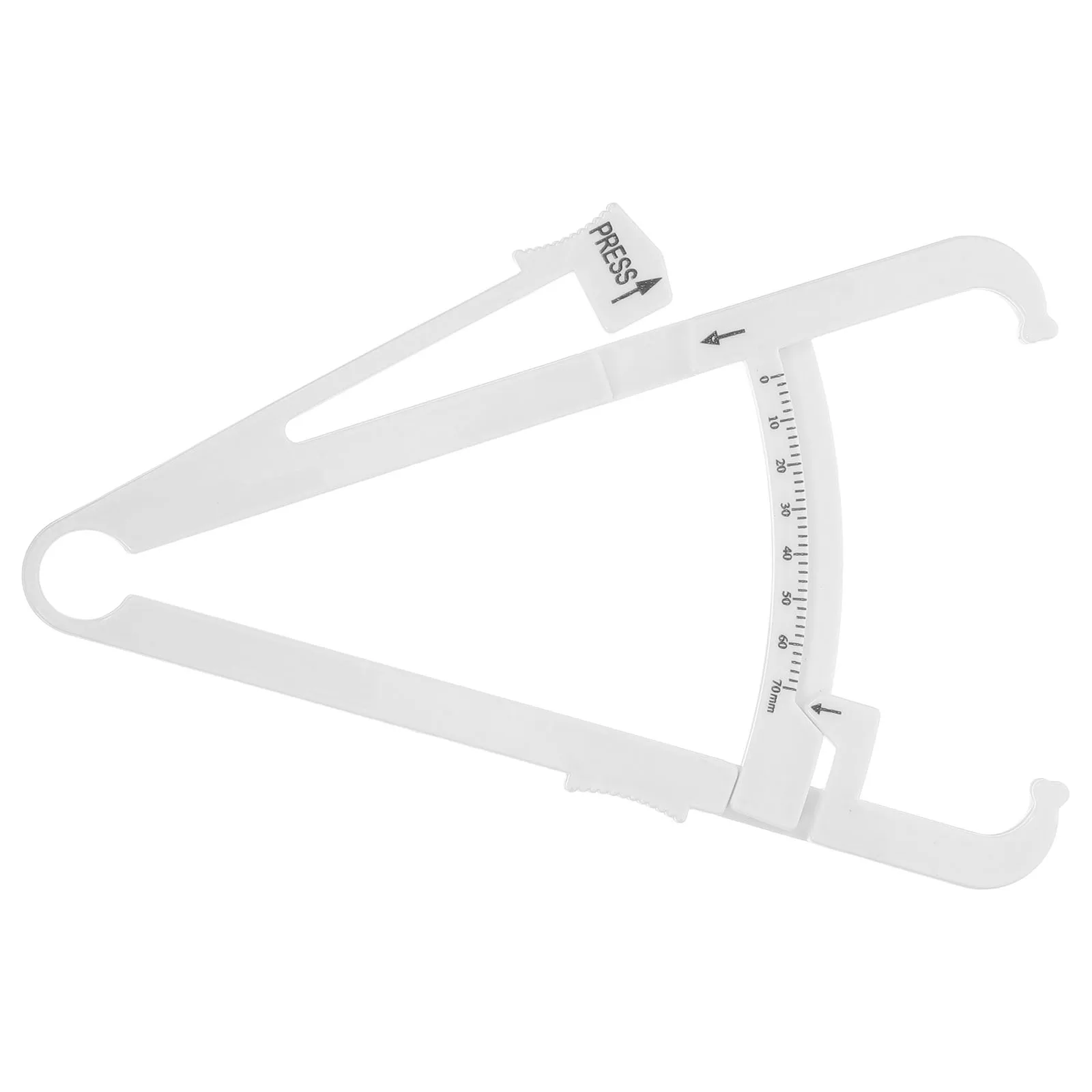 

Body Fat Caliper Analyzer for Accurate Fat Measurement with Skinfold Gauge and Charts White Fat Tester Tool for Fitness Tracking