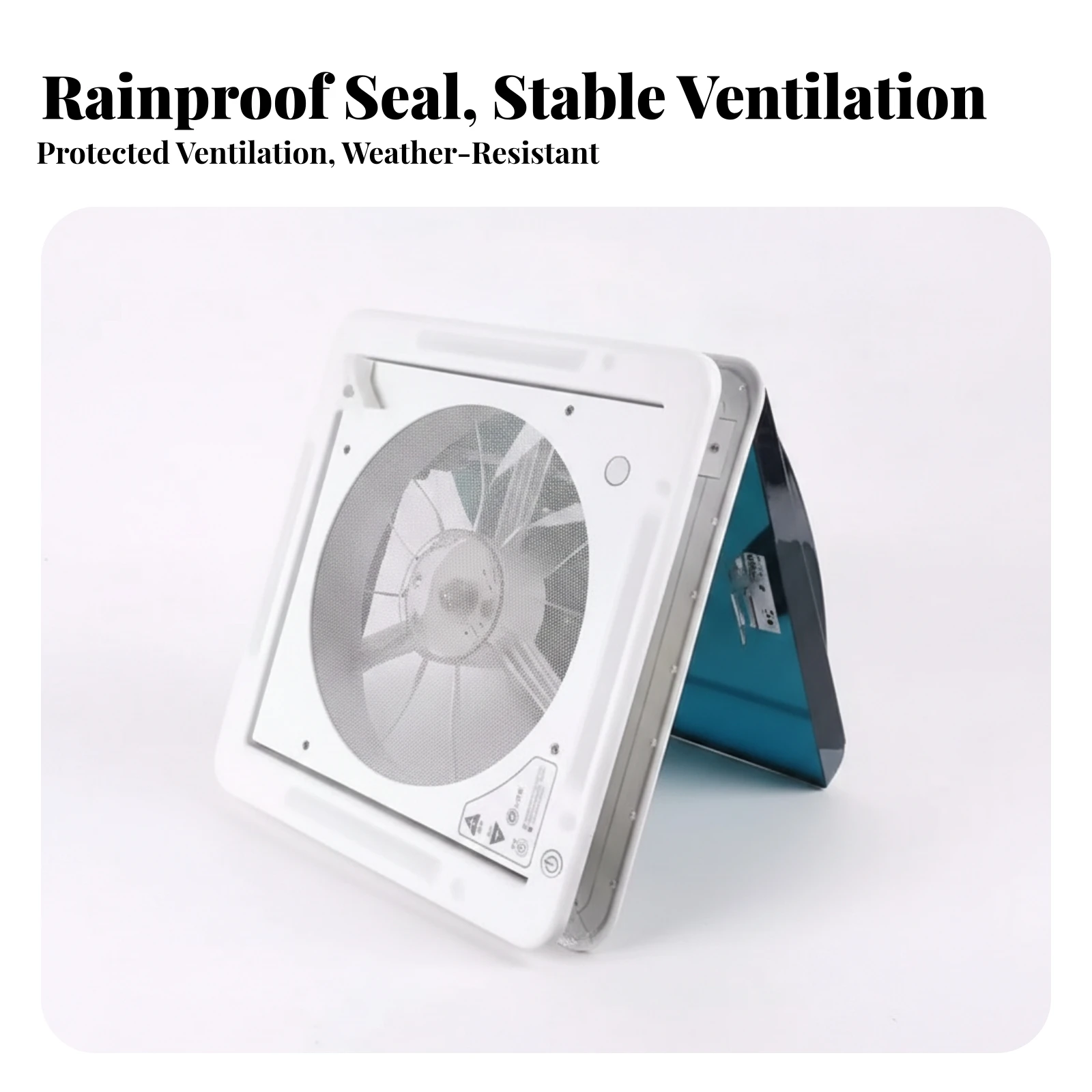 RV Roof Vent Fan Efficient RV Vent Fan Caravan Roof Ventilator Leak-Proof Weatherproof for Travel Trailer, Motorhome Bathroom view 2