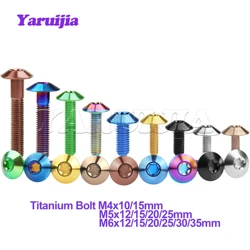 Yaruijia Titanium Bolt M4 M5 M6x10/12/15/20mm Torx Head Screw for Motorcycle Bike Fasteners