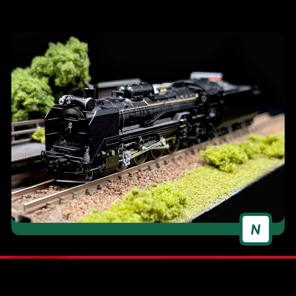 KATO Train Model N Scale 1/160 2016-A D51 Steam Locomotive No. 498 Preservation Machine with Decorated Vice Lamp Train Model Toy