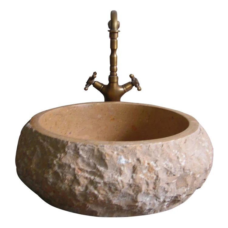 Marble Stone Sink Topaz Lavabo Balcony Irregular Shape Washbasin Stone Washbasin Household Bathroom