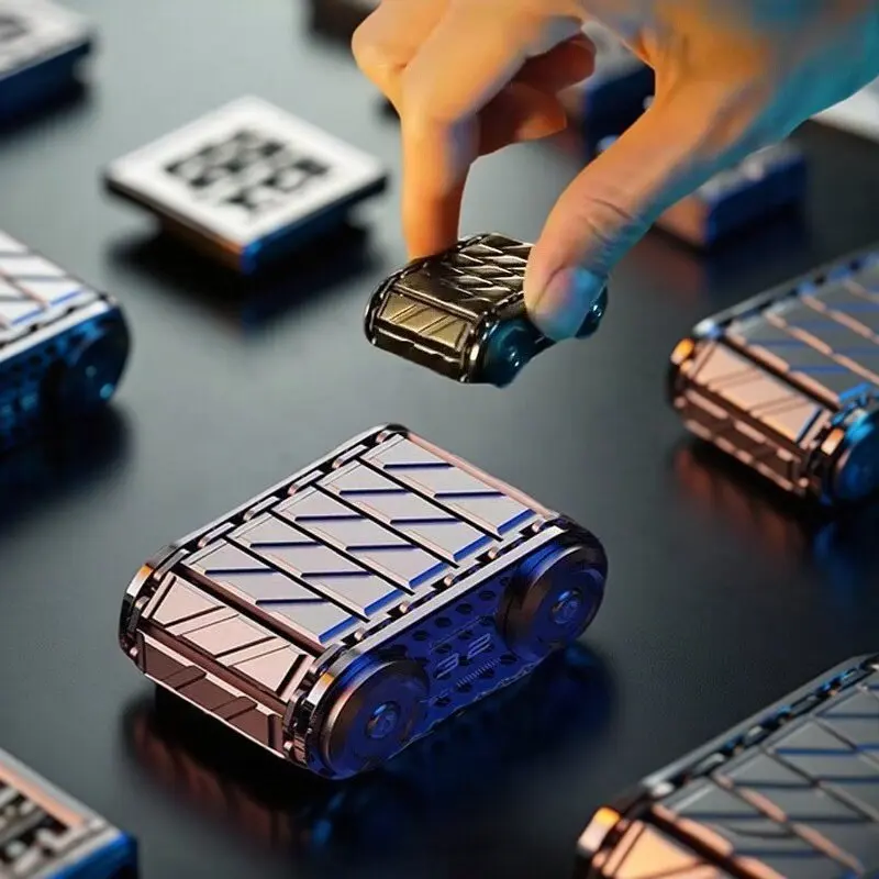 プレミアムメタルローラーフィジェットスピナータンクEDC感覚玩具、自閉症、ADHD、不安、ストレス解消、オフィスデスク用フィジェット、大人へのギフト