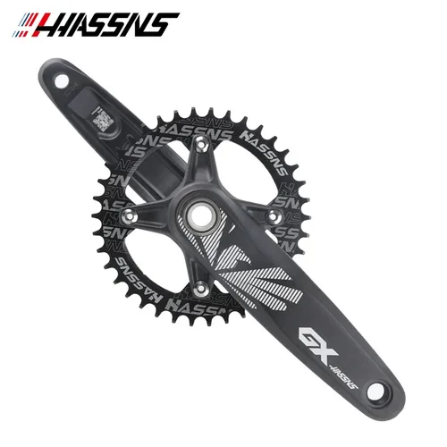 Imagen 2 del producto Platos y bielas HASSNS MTB con plato 32/34/36/38T, bielas integradas de 12 velocidades para piezas de bicicleta de montaña