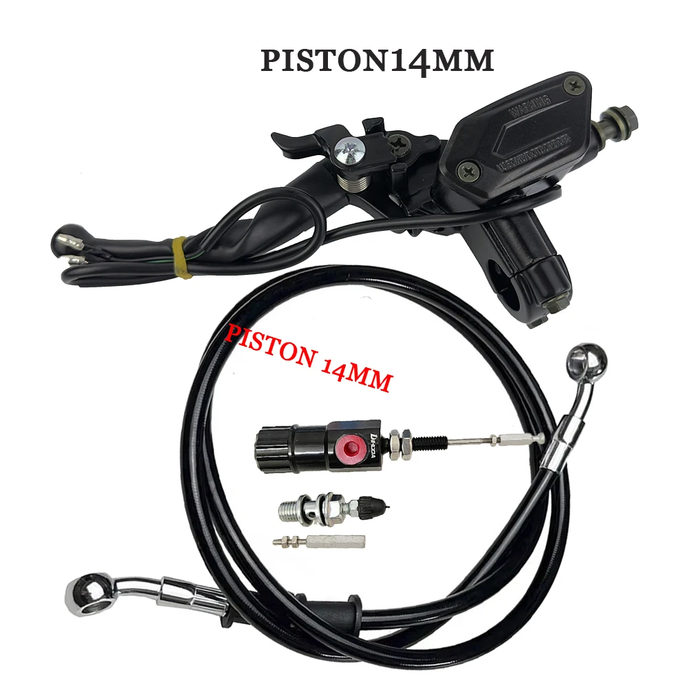

Universal Motorcycle Hydraulic 14mm Brake Clutch Pump with under pump 14mm Brake Lever Cylinder 150cc 200cc with Parking Lock