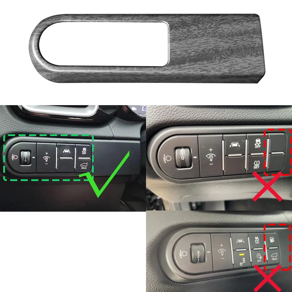 Für Kia Ceed Xceed 2020-2025 Scheinwerfer-Einstellknopf-Abdeckung Innenverkleidung Auto-Zubehör Auto-Styling-Teil