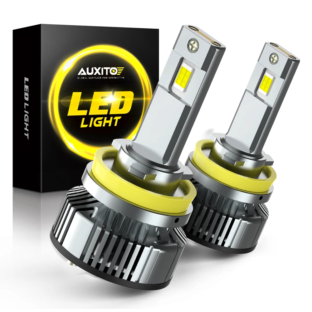 

AUXITO 2x 25000LM Super Bright H11 H8 H9 9005 HB3 LED Canbus No Error 360 Headlight Bulb 9012 HIR2 H13 LED Head Lights Auto Lamp