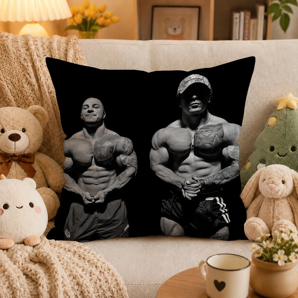 T-Tren Twins Muscle Pillow Case Plush Pillow Cases Home Decoration Pillow Cover for Sofa Bed Chair Living Room