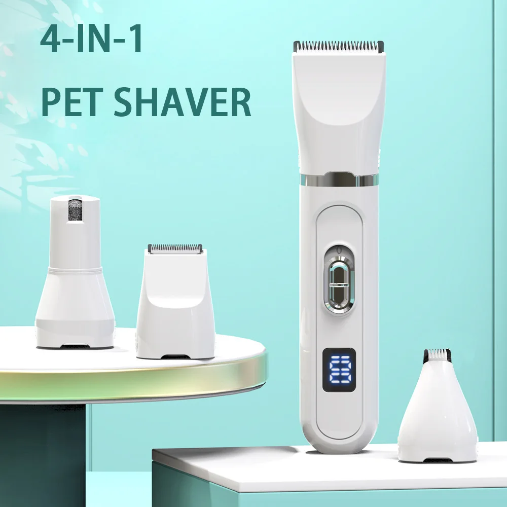 Cat Dog Clippers Electric Professional Silent Hair Cutter USB Rechargeable Pet Grooming Clipper