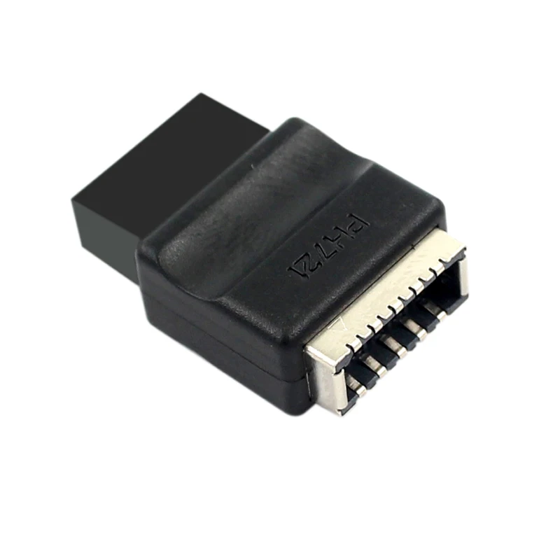 NEW Motherboard USB 2.0 9-Pin to USB C Type-E Front Panel Header Key-A Socket to 9Pin Connector Extension Adapter for Desktop PC