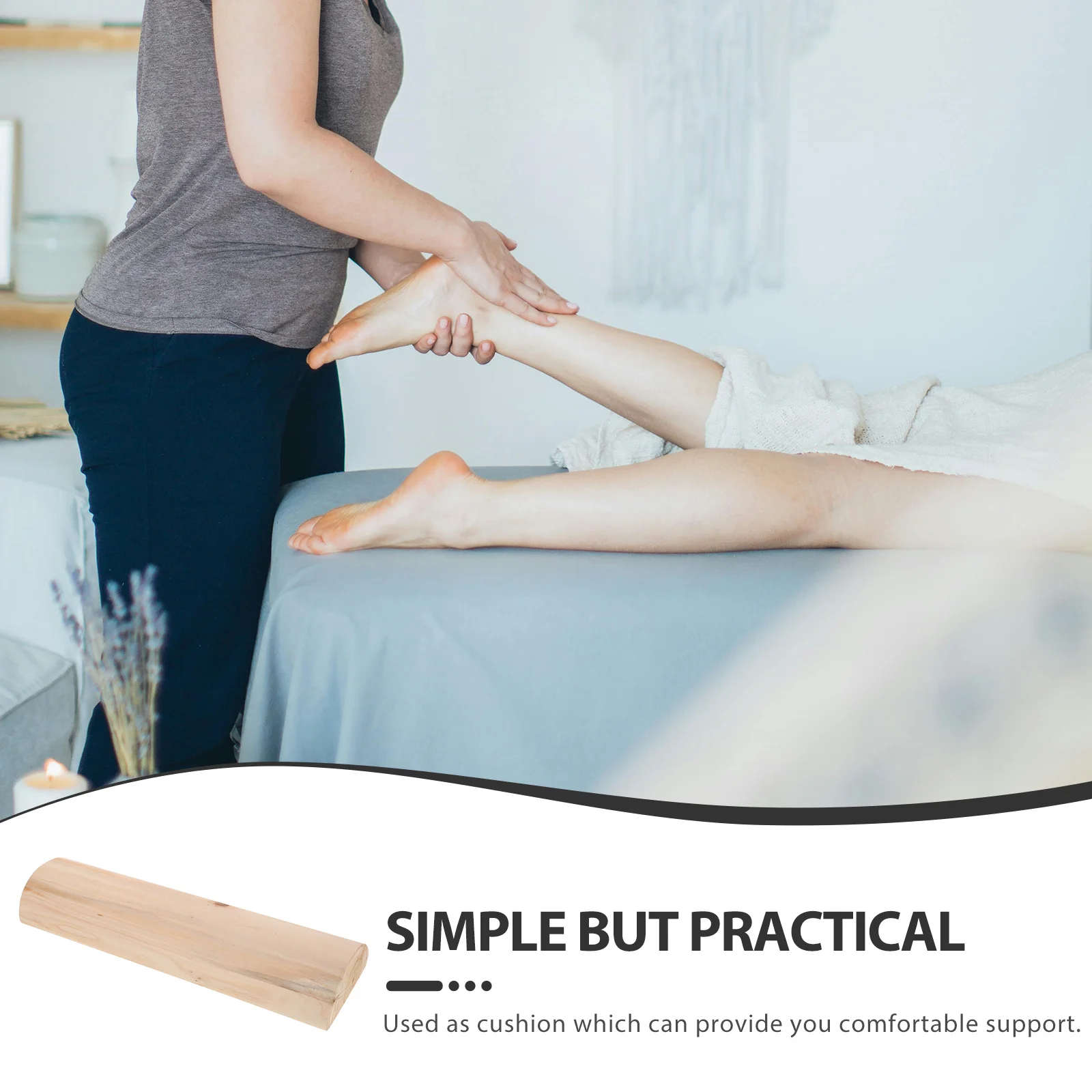 

Подушка из цельного дерева для сауны, эргономичная жесткая подушка для шеи, деревянная подушка для шеи для отдыха в паровой комнате, комфорт шеи