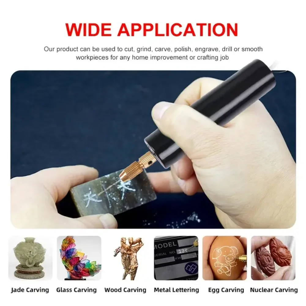 Mini Handheld Electric Drill Tool USB Electric Drill for DIYEpoxy Resin Jewelry Making Wood Craft Engraving Pen Electric Drill