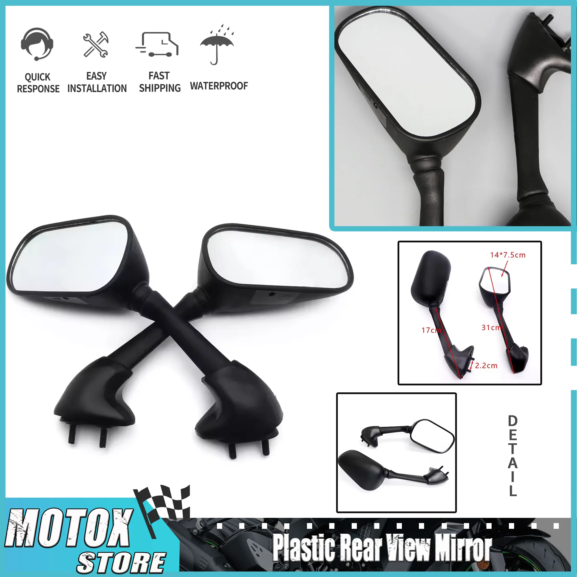 Plastic Rear View M… - image