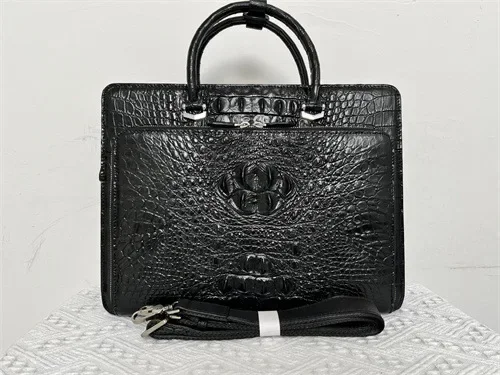 2024 New Luxury Real Crocodile Leather Laptop Bags Alligator Genuine Leather Men\'s Briefcase Brand Travel Messenger Computer Bag