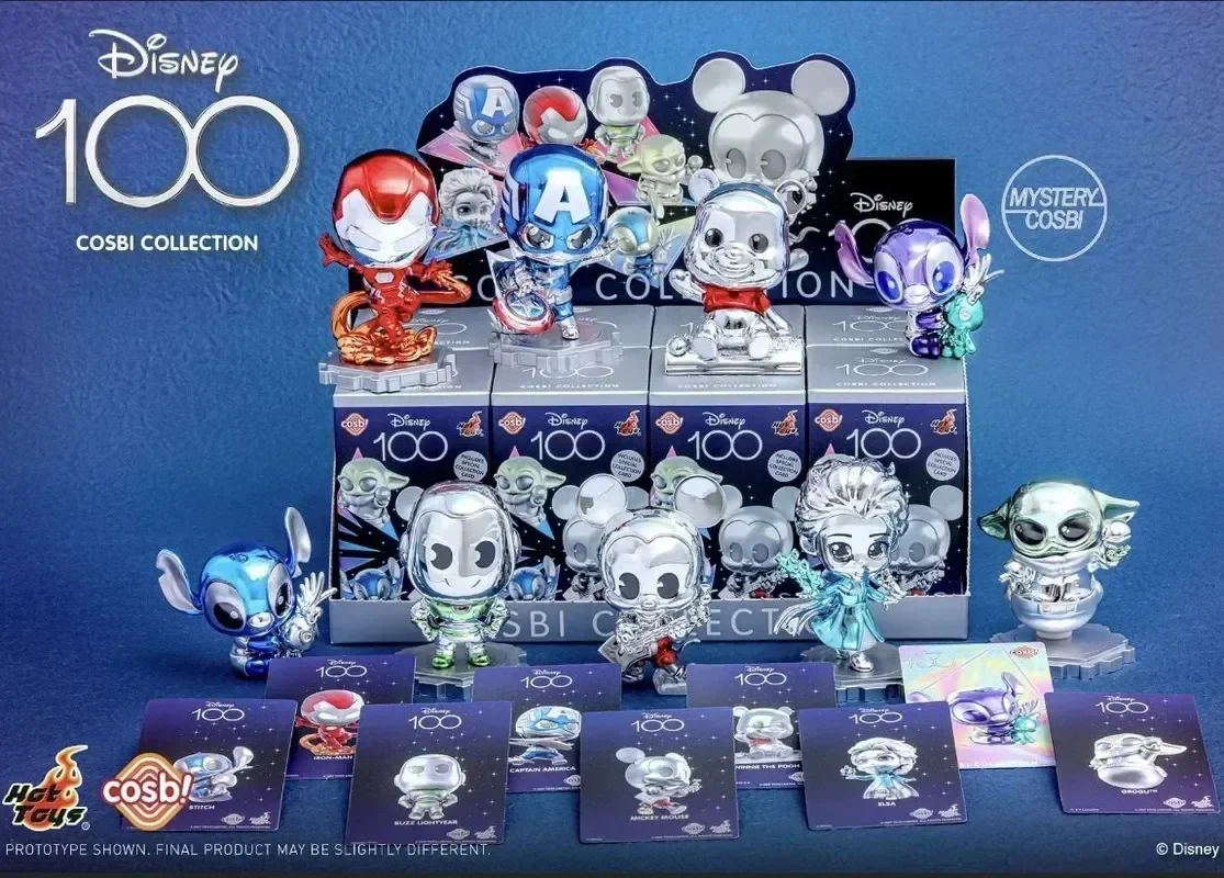 

Hottoys Blind Box Disney Classic Character Series Cosbi Collection Electroplated Material Trendy Play Mickey Stitch Garage Kit