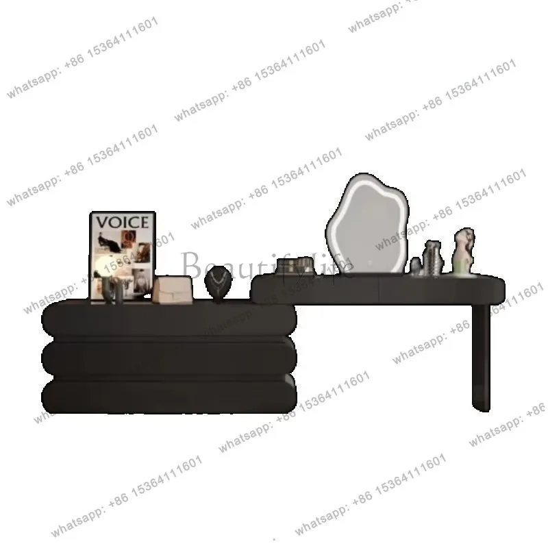 

Black Vintage Dressers Girls Makeup Chest Extendable Minimalist Dressers Set Woman Modern Schminktisch Home Furniture