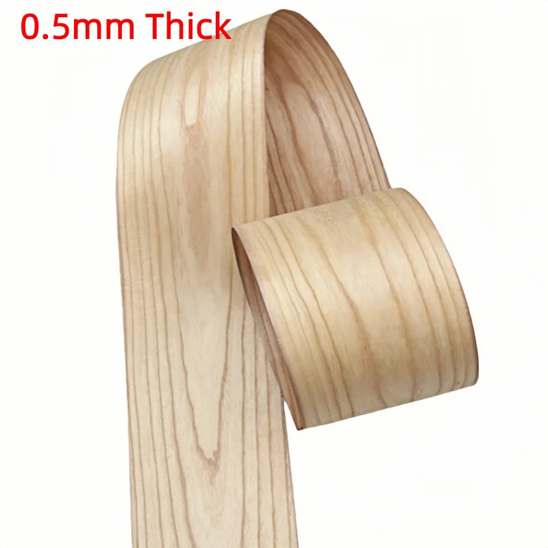 0.5mm Solid Natural Paulownia Pattern Wood Veneer for Cabinet Door Woodworking Crafts DIY Projects Furniture Panels L:250X15cm