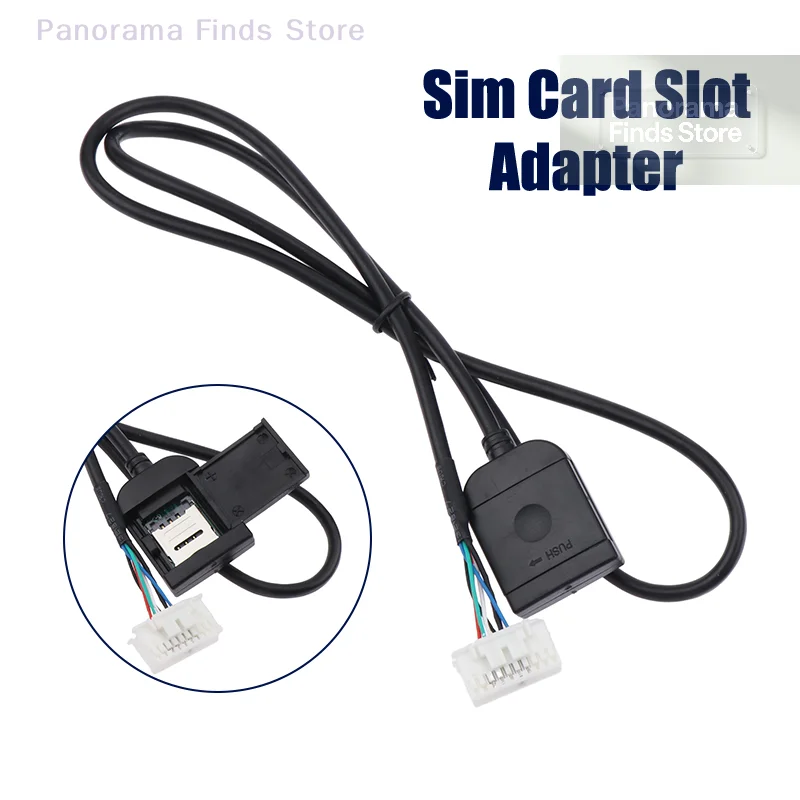 Android Car Multimedia GPS Radio 4G Sim Card Slot Adapter 20pin Cable Connector Accessory Wire Replacement Part view 2
