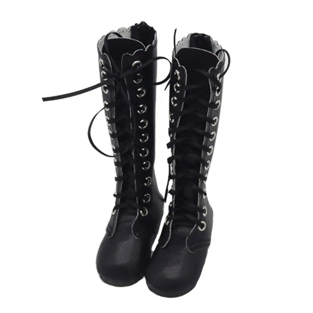 

Dolls Accessories PU Leather Dolls Shoes Fashion Handmade Doll High Boots Cute Mini Doll High-heeled Shoes 60cm Dolls