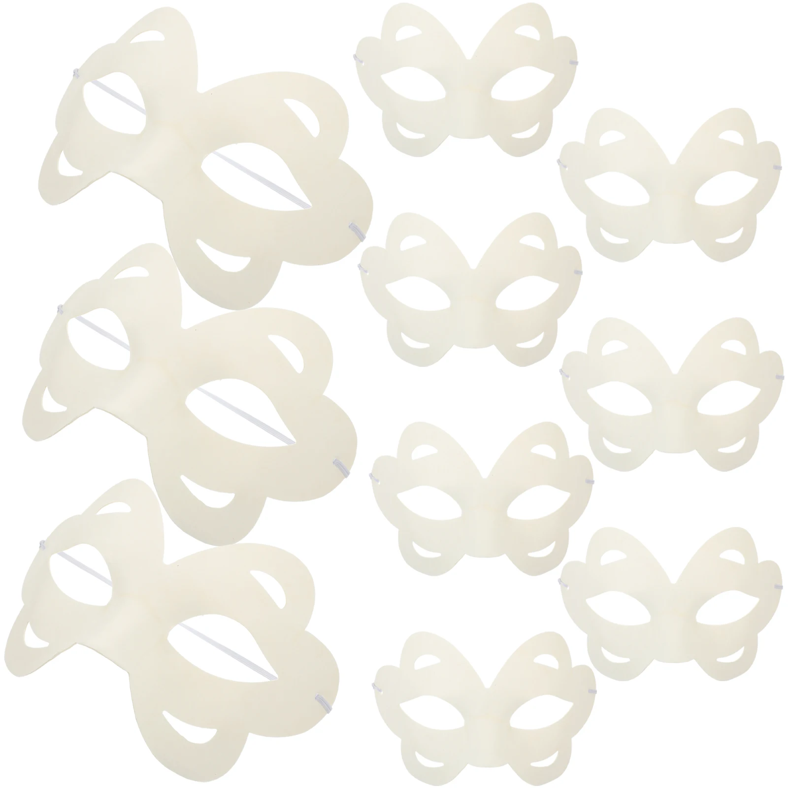 

Blank Masks Kids Adults DIY Paper Face Sheet White Handmade Masquerade Mask Decor Craft Unpainted Cosplay Party Prop Festive