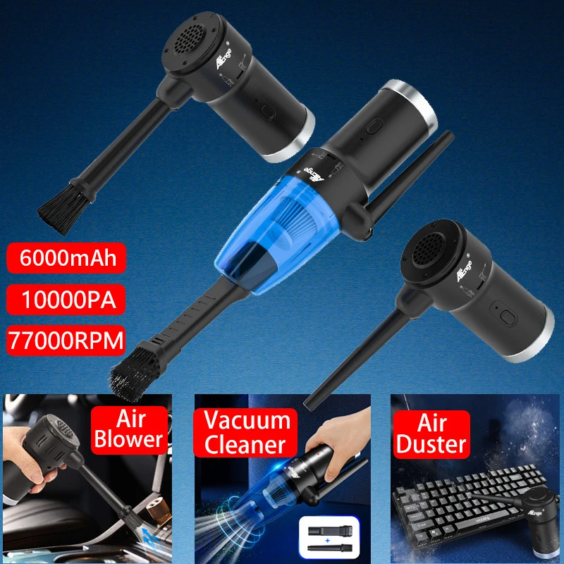 Handheld Vacuum Cleaner Wireless Compressed Air Duster Rechargeabl Cordless Auto Portable For Car Home Computer Keyboard Cleaner