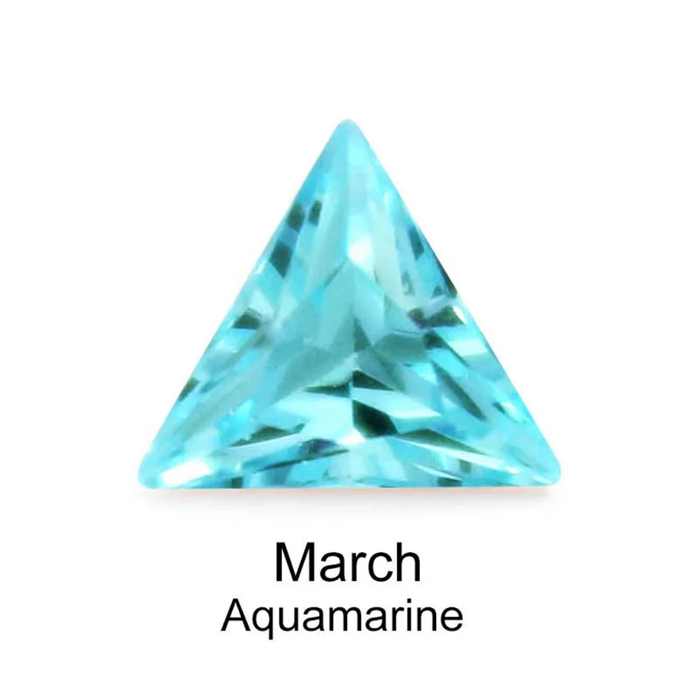 

12pcs Birthday Stones Triangle Jewelry Gems For Craft Art Decoration Children Diy Activities Decorative Crystal Accessories