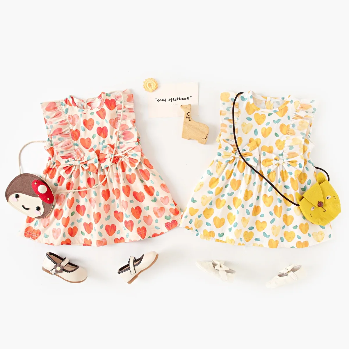 

Girl dress baby summer cotton Korean children holiday baby clothes