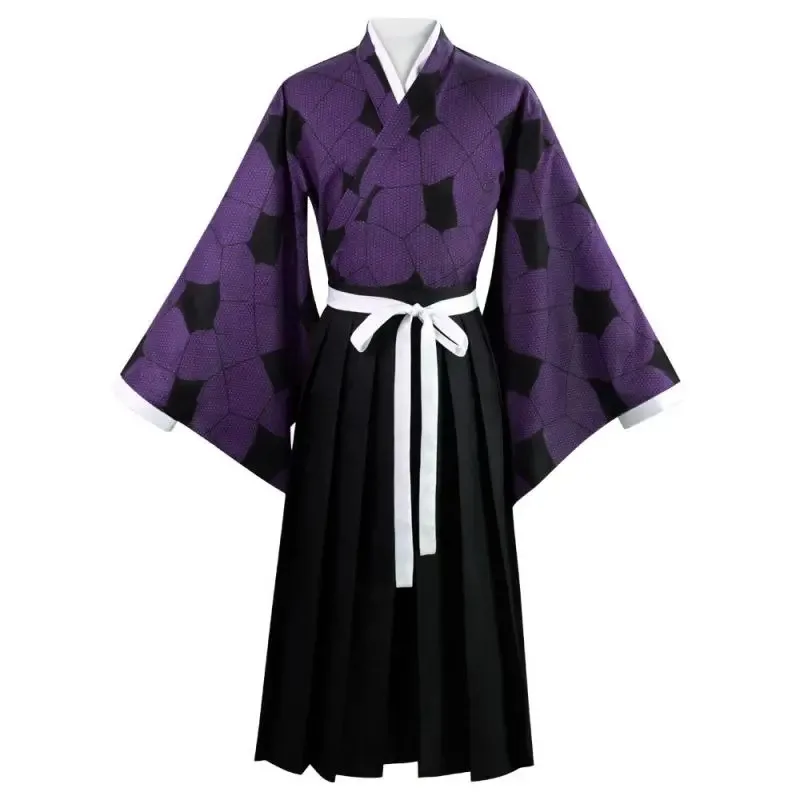 Demon Slayer Kokushibo Cosplay Costume Kimetsu no Yaiba Juuni Kitsuki Kimono Full Outfits Halloween Carnival anime cosplay