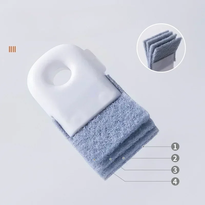 1Pc Crevice Brush Wash Fan Notch Window Crevice Cleaning Brush Multifunctional Wipe Window Crevice Cleaning Accessories