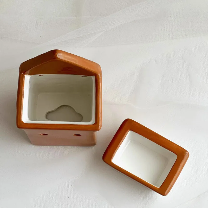 Nordic Little House Aromatherapy Stove Ornaments Living Room Bedroom Tea Table Aromatherapy Stove Crafts Christmas Decoration