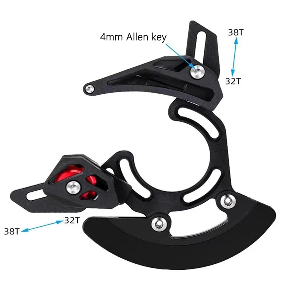 MTB Bicycle ISCG05 Chain Guide BB Mount 1x Mountain Bike Pulley Chains Stabilizer DH32-38T Chainring Protector Plate Frame Guard