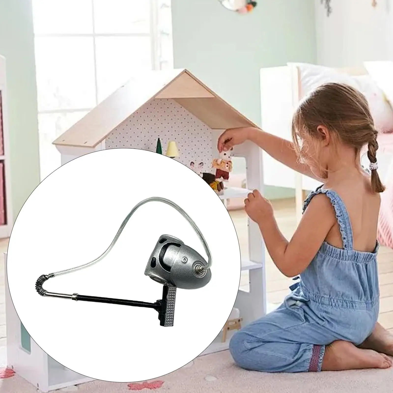 

Dollhouse Accessories Vacuum Cleaner Model Alloy Mini Photo Prop 1/12 Scale