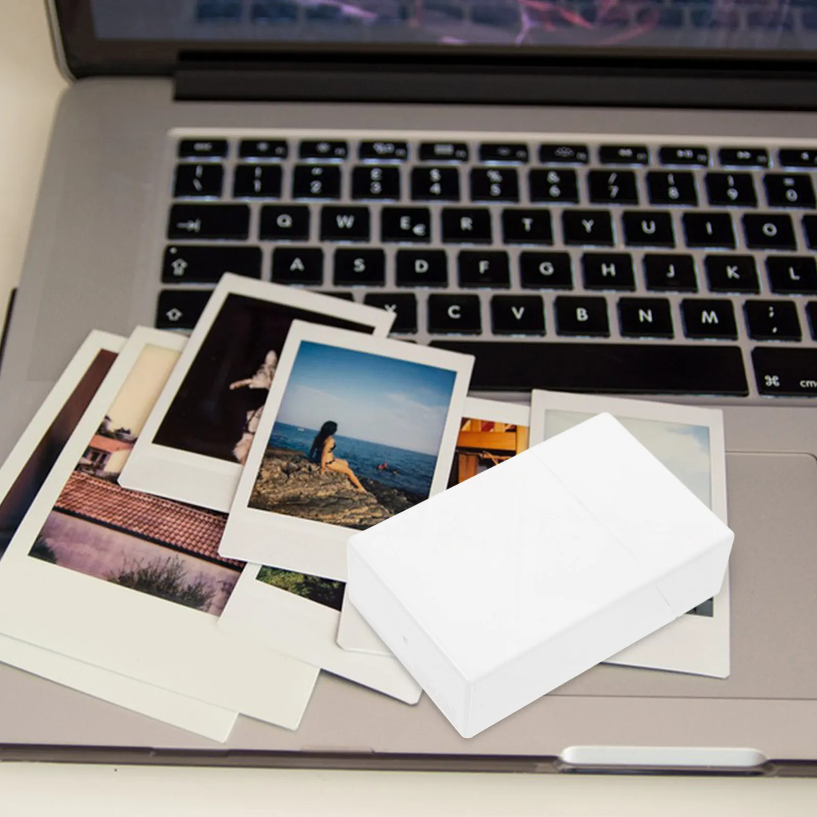 Portable Compact Photo Storage Box for Instant Camera Picture Sheets -Top Design Protective Mini Photo Case Large Capacity