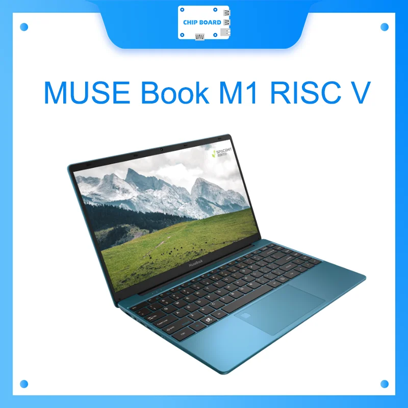 SpacemiT MUSE Book Laptop SPACEMIT 8-core RISC-V AI CPU M1 8G/16G LPDDR4 256G/512G SSD 14’ HD ISP screen type-c Quick Charge