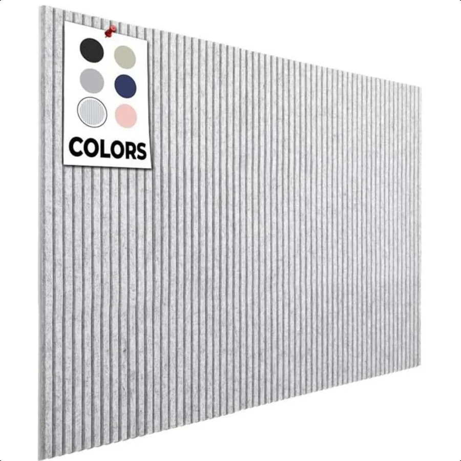 لوحة الفلين المكتبية مقاس 59 بوصة × 36 بوصة 15 عبوة من البلاط لـ Wall Tac Board لوح لباد كبير واقي الحائط للوحة رمي السهام شريحة رخامية رمادية #1