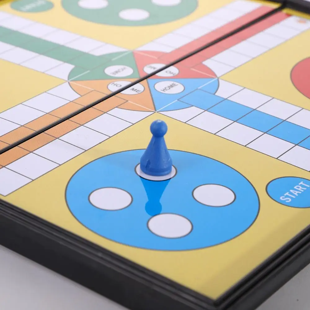 Magnetic Ludo Board Game Concentration Training Folding Chessboard Flying Chess Puzzle Table Game Developing Intelligent