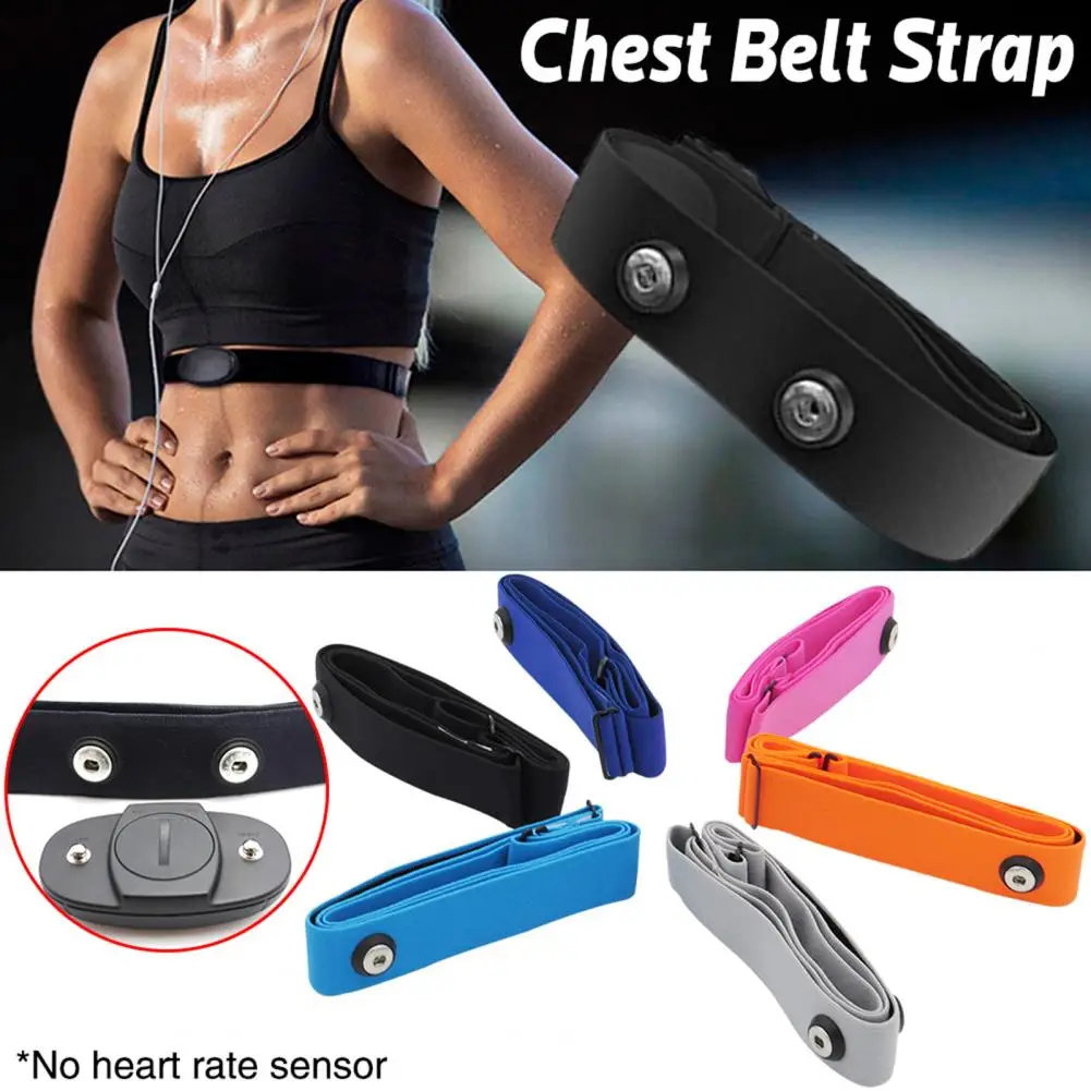 Adjustable Elastic Chest Belt Wear-resistant Replacement Premium Heart Rates Sensor Monitor Chest Belt Strap Sports Equipment