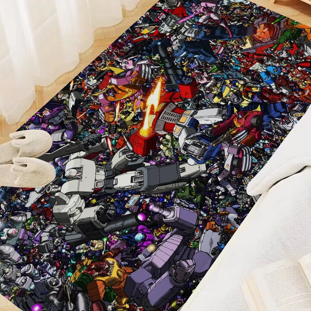 Cartoon T-Transformers Autobots Bathroom Mat Anti-slip Absorb Water Long Strip Cushion Bedroon Mat Welcome Doormat