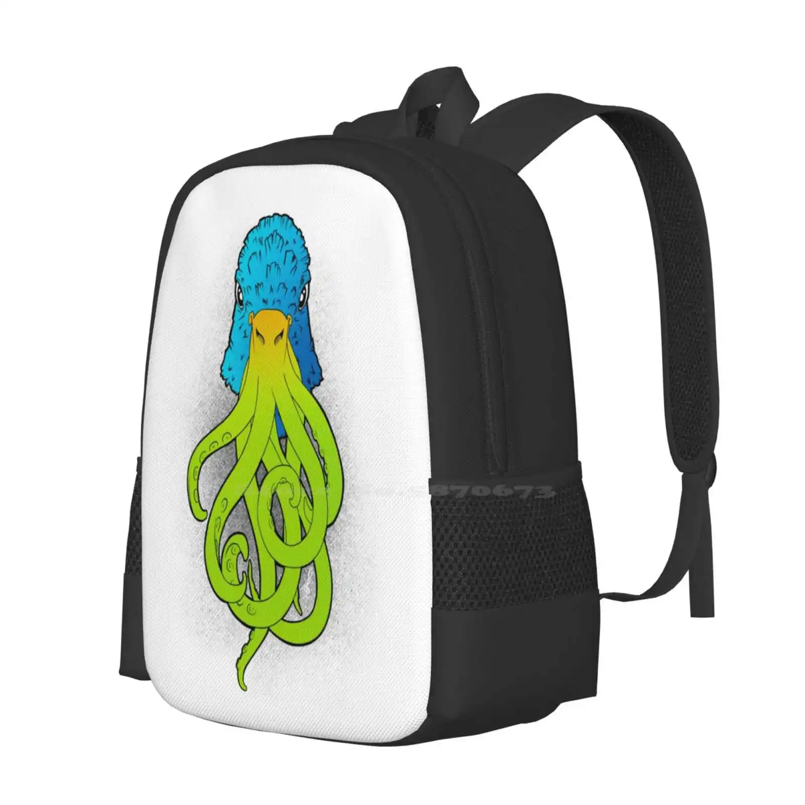 Coo-Thulhu - Colour Hot Sale Schoolbag Backpack Fashion Bags Pigeon Cthulhu Old One Funny Parody Lovecraft