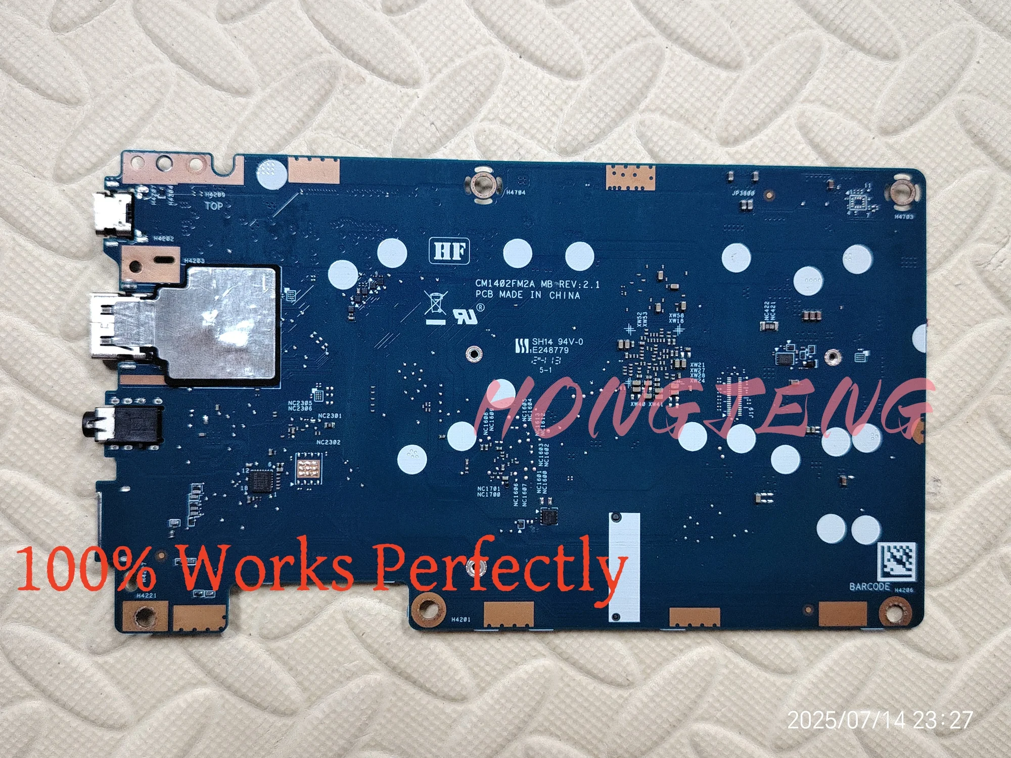 Genuine For ASUS Chromebook CM1402 CM1402FM2A MediaTek Kompanio 520 4GB RAM 64GB eMMC Motherboard Tested Fast Shipping