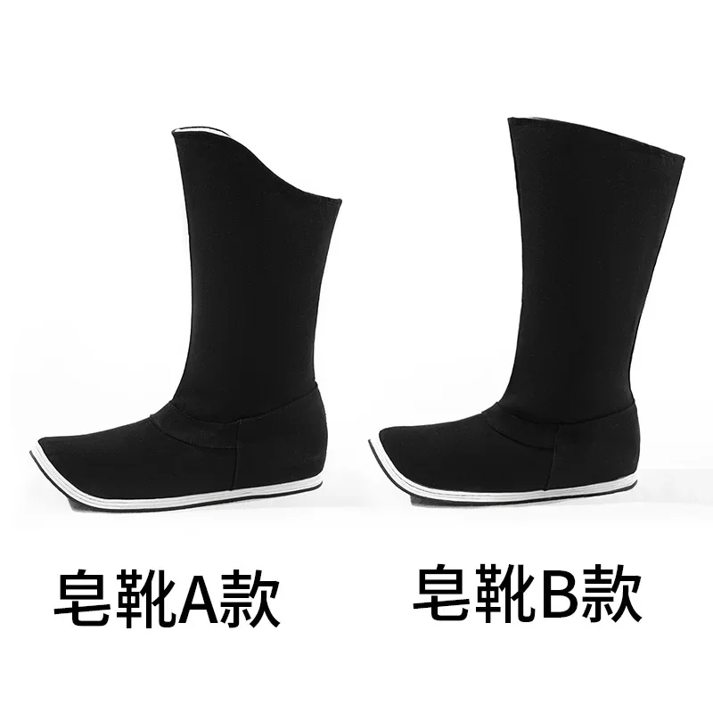 Ancient Chinese Traditional Shoes Cotton Men Women Hanfu Dance Boots Peking Opera Folk Dancing Qing Dynasty Accessories Shoes