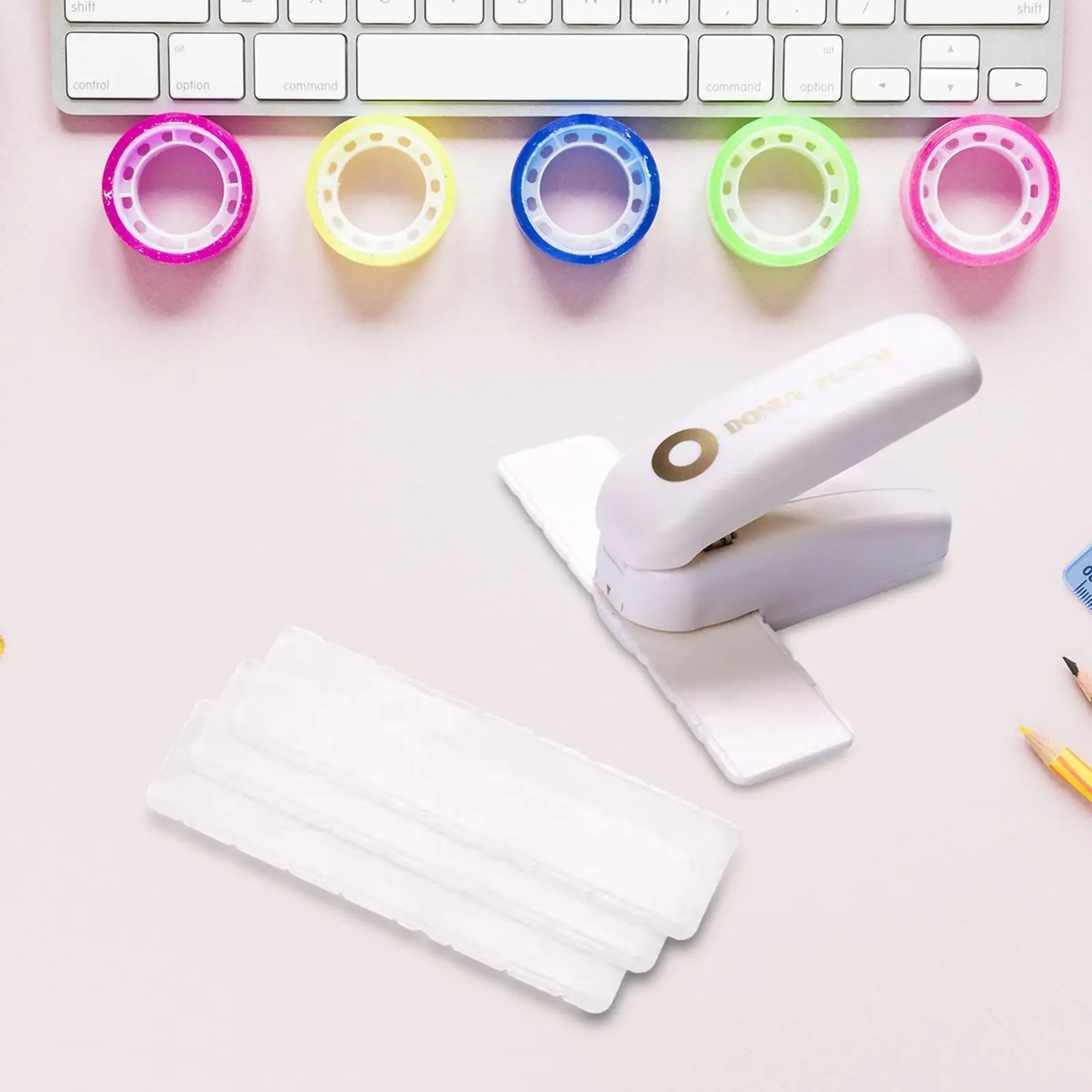 Hole Puncher Loose Leaf Paper Hole Reinforcement Punch for Files Journals