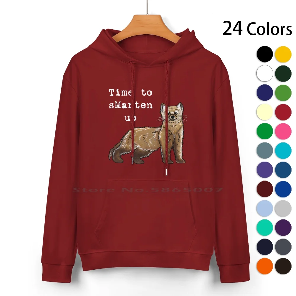 Pine Marten-Animal Series Pure Cotton Hoodie Sweater 24 Colors Pine Marten Weasel Forest Creature Girlfriend Boyfriend Brown